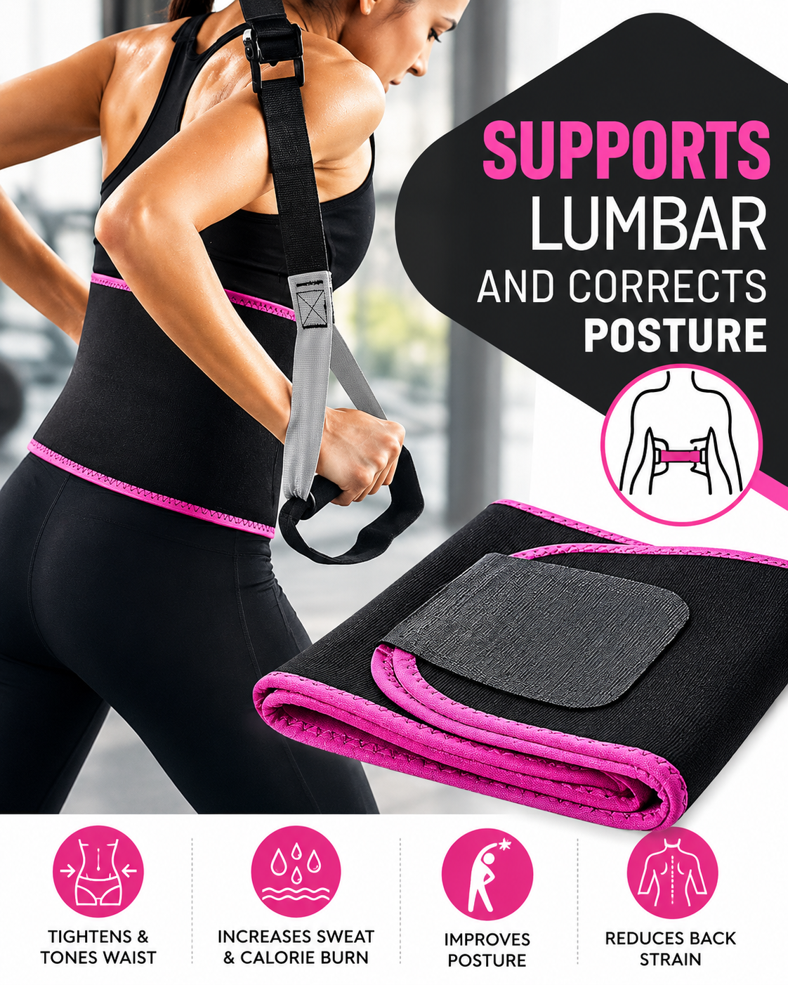 Adjustable Waist Trimmer Belt